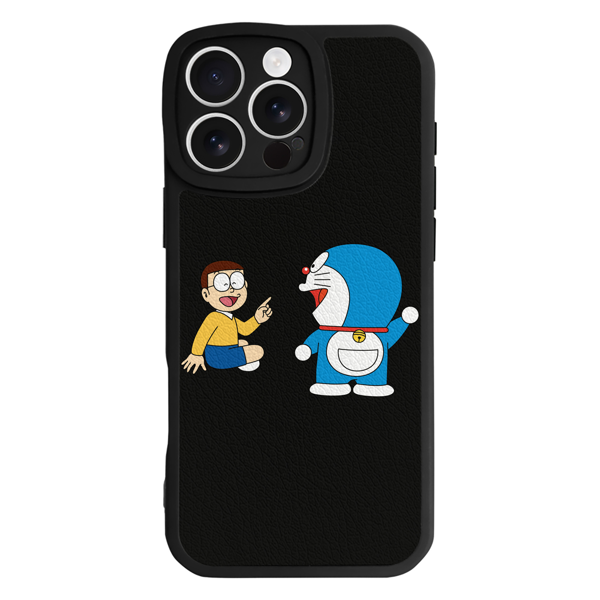 （画像用） ドラえもん Doraemon 【iPhone 16シリーズ対応】シリコンスマホケース（レザー調） 材質：シリコン